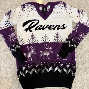 NFL Team Apparel Purple and White Knitwear